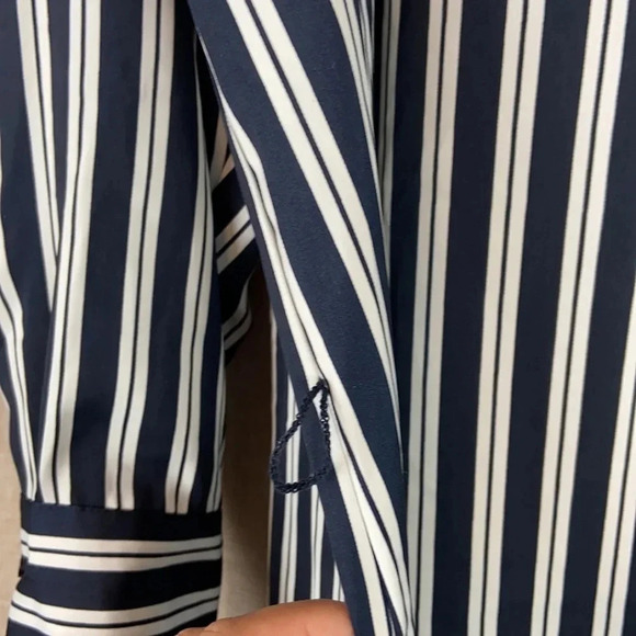 Joe Fresh Striped Button Long Sleeve Dress 2X - Picture 7 of 9